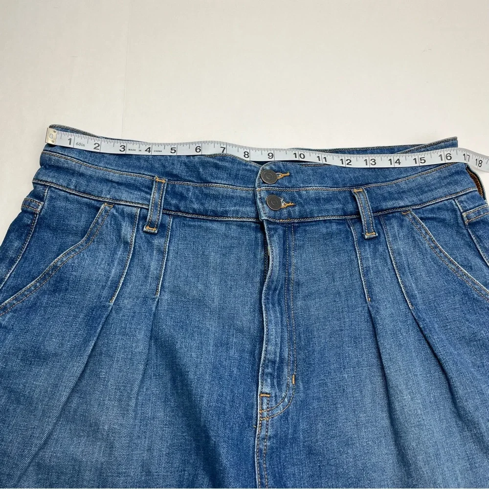 Veronica Beard Jeans Jaylen Short High Rise Womens Size 32 / 14 Blue‎ Denim NEW